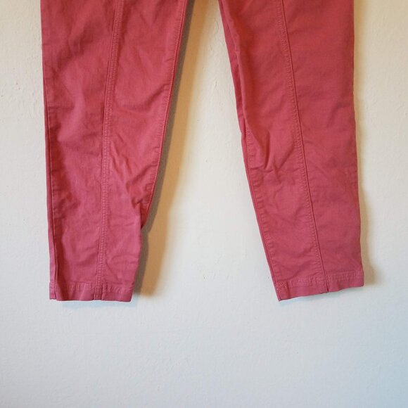 Boden Pants Women's 8P Petite Abingdon Trousers Dusty Red T0727 Cotton Elastane - Picture 3 of 11